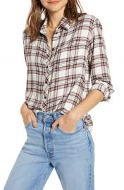 Plaid Boyfriend Shirt at Nordstrom